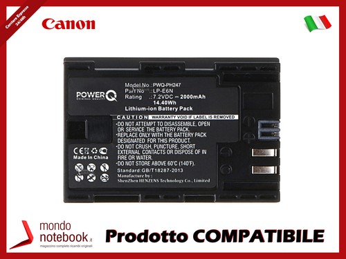 Batteria powerq per canon eos - canon,